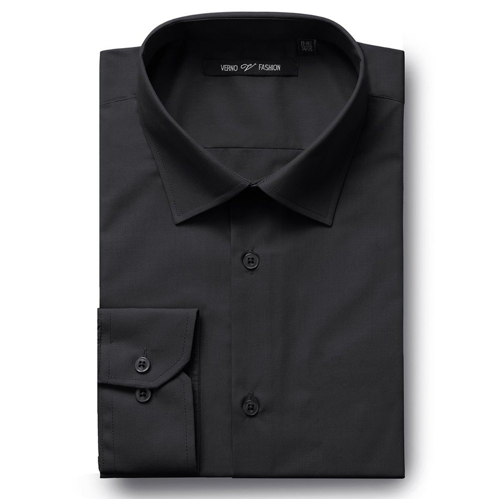 Verno Men's Slim-Fit Long Sleeve
